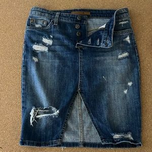 Joes jeans button fly jean skirt- size 26
